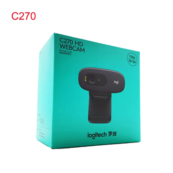 Logitech Original C270 Desktop PC Laptop C270i Online Course Webcam Video Chat Live USB Webcam HD - Image 4